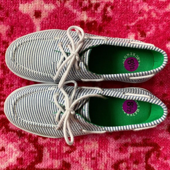 Polo Ralph Lauren Shoes - NEW Ralph Lauren Polo Lilia Seersucker Canvas Shoe